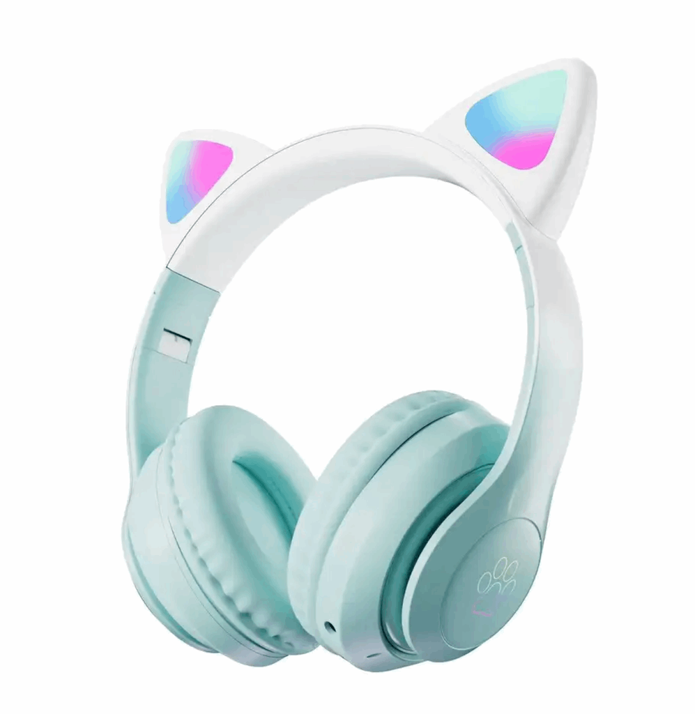 Bluetooth Headphones STN-28 with Cat Ears and LED Lights iTrade.si