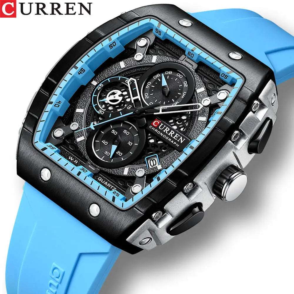 CURREN 8442 Men's Waterproof Sport Wrist Watch - Top Luxury Brand Chronograph Quartz Timepiece for Elegance and Performance, Relogio Masculino iTrade.si