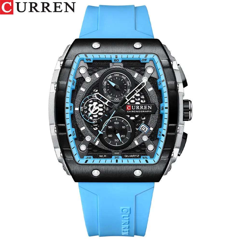 CURREN 8442 Men's Waterproof Sport Wrist Watch - Top Luxury Brand Chronograph Quartz Timepiece for Elegance and Performance, Relogio Masculino iTrade.si