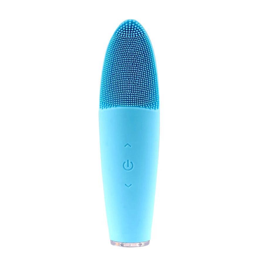 Electric silicone facial cleansing brush cleanser silicone deep pore face washing brush