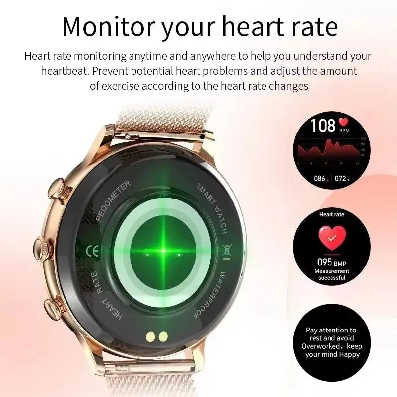Ladies Smart Watch G9 Women Bluetooth Call Sport PPG+ECG SmartWatch for Women Gift