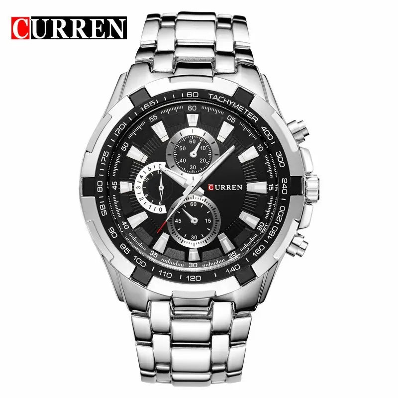 Curren 8023 Men's Sports Watch | Stainless Steel Band, Quartz Movement iTrade.si