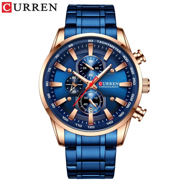 Curren 8351 Men's Wristwatch | Stainless Steel, Quartz Movement, Business Style iTrade.si