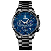 POEDAGAR 928 Men's Genuine Leather Sport Quartz Watch: Luminous Calendar Date, Business Function, Waterproof Elegance iTrade.si