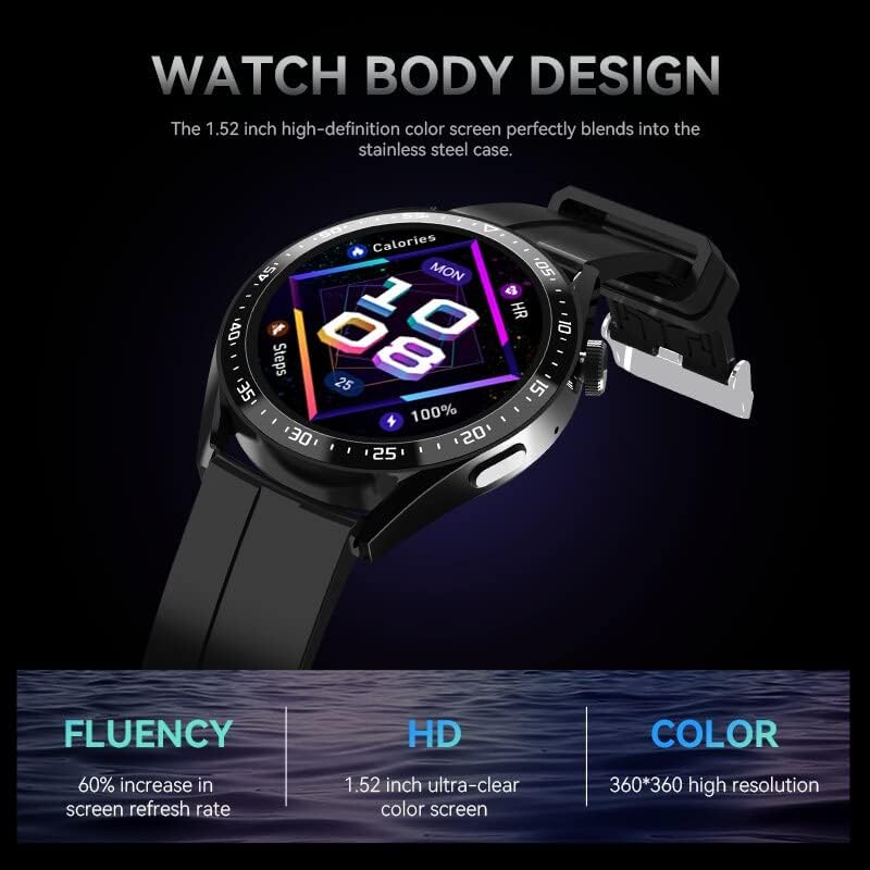 HW23 Pro Smartwatch Calls, Heart Rate, Blood Pressure, NFC, Fitness Tracker