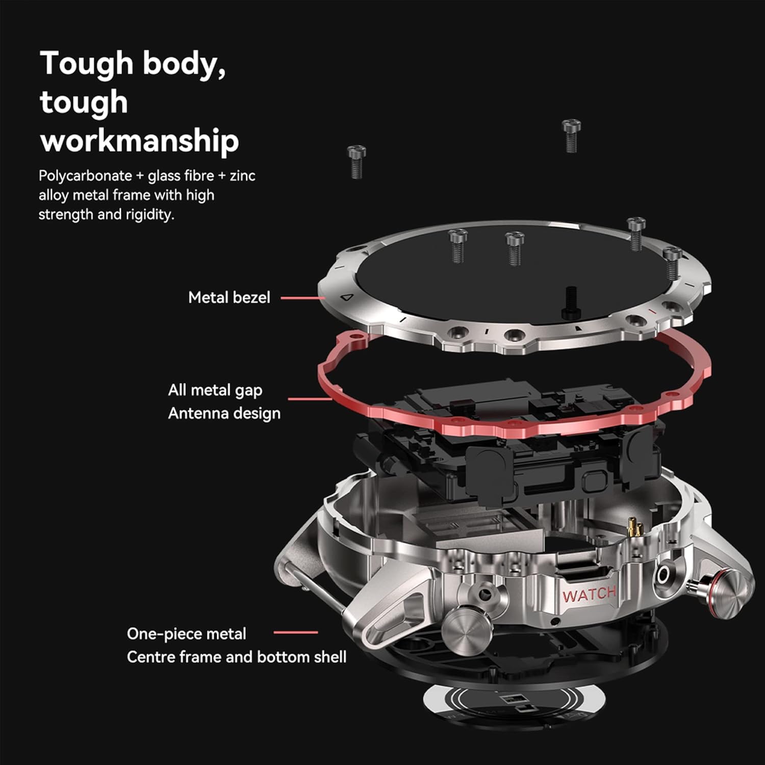 AK56 Outdoor Sport Smartwatch – 1.43" HD Display, Bluetooth Calls, Heart Rate & SpO₂ Monitor, 7-Day Battery, IP67 Waterproof