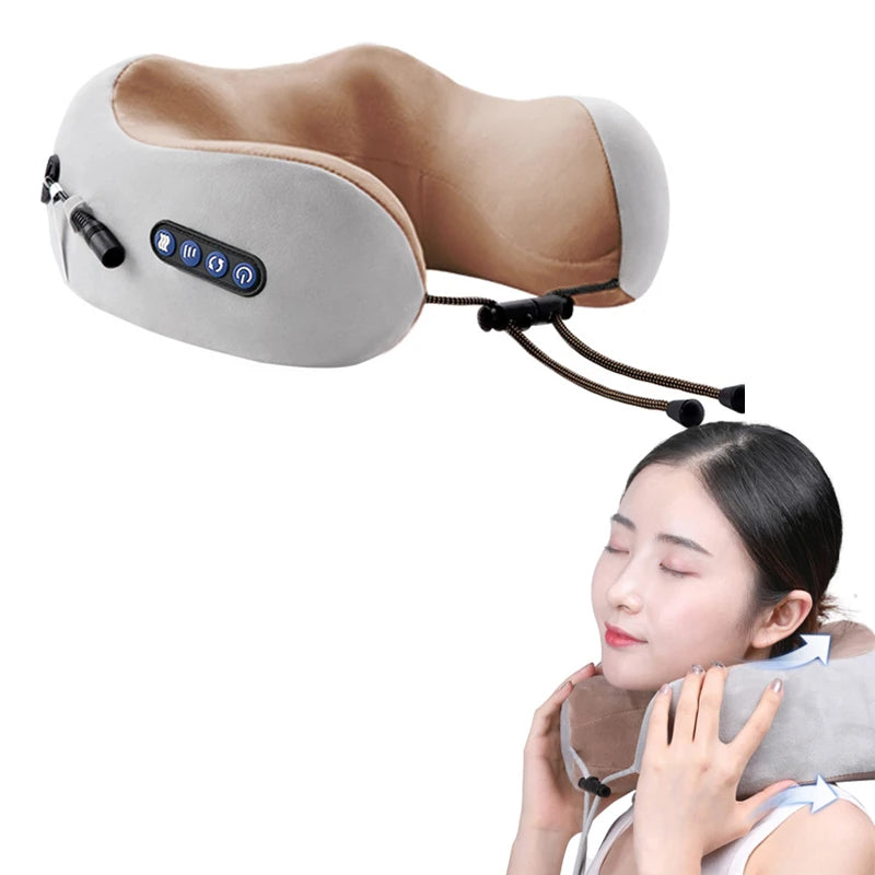 Neck Massage Pillow with Memory Foam