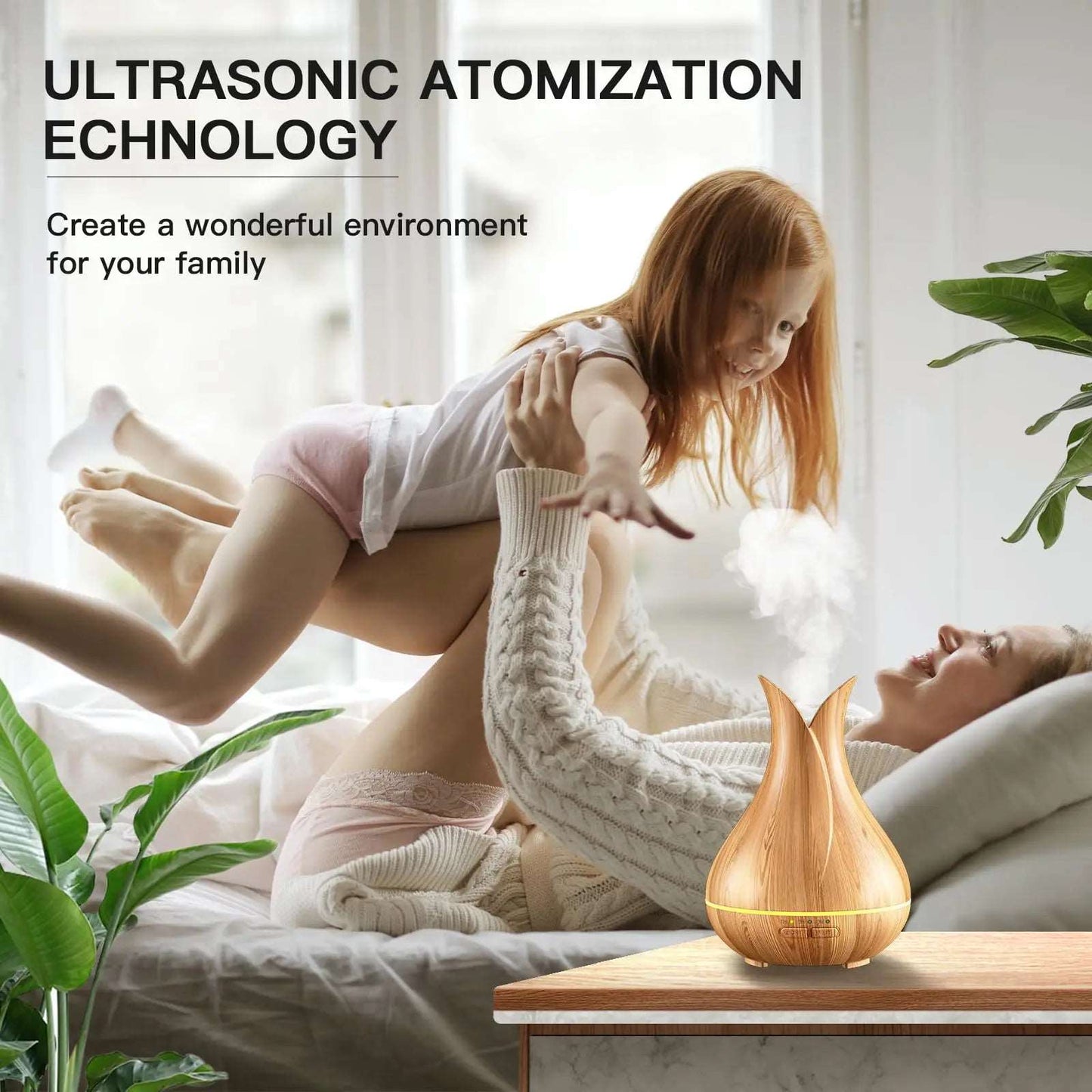Aromatherapy Diffuser, Small and Cute with 15 Color LED Lights and 3 times Ultra-Quiet for Home and Office iTrade.si