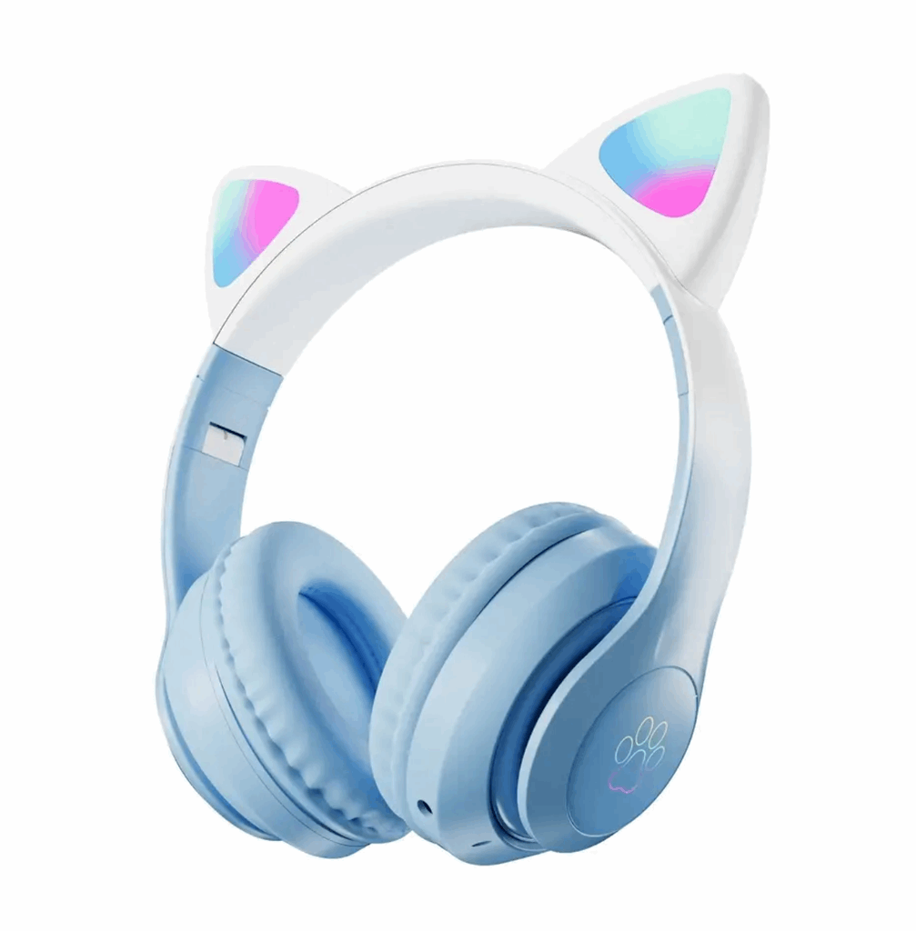 Bluetooth Headphones STN-28 with Cat Ears and LED Lights iTrade.si