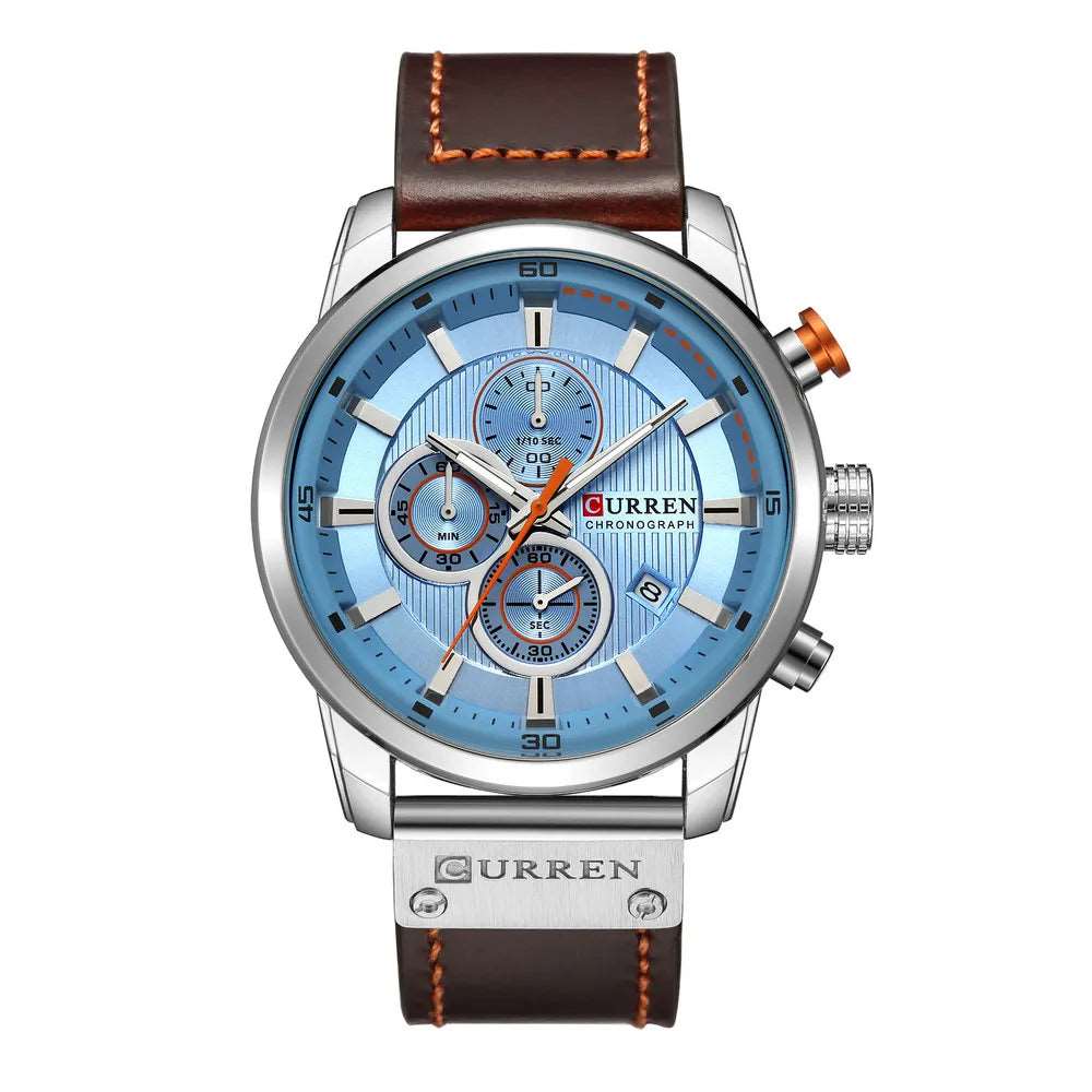 CURREN 8291 Men's Watches Quartz Movement Fashion&Casual Auto Date Leather Band Watches iTrade.si