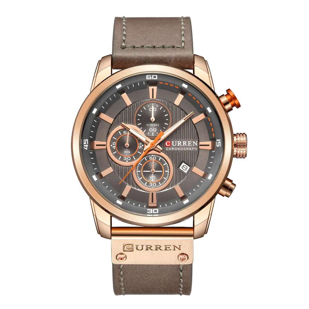 CURREN 8291 Men's Watches Quartz Movement Fashion&Casual Auto Date Leather Band Watches iTrade.si
