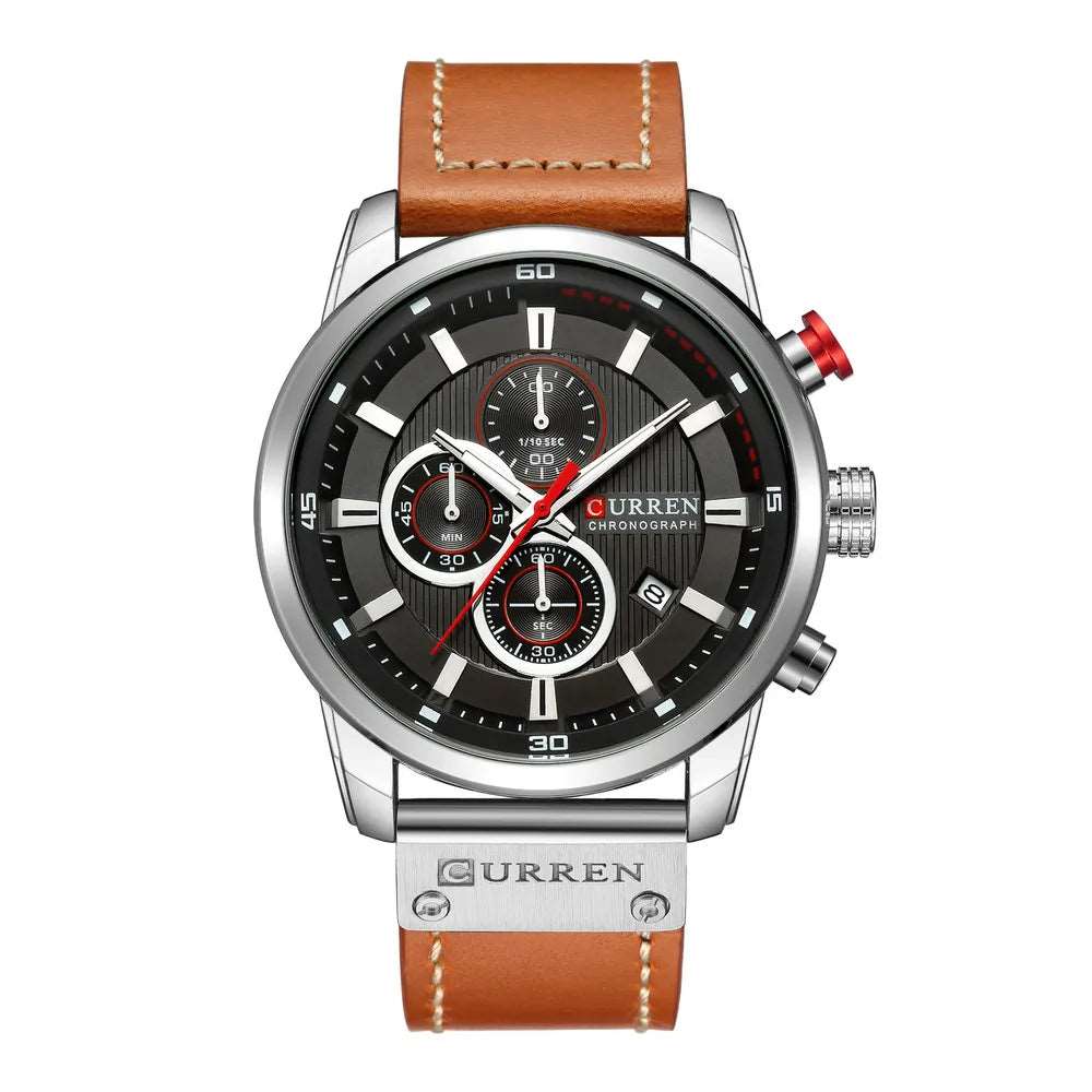 CURREN 8291 Men's Watches Quartz Movement Fashion&Casual Auto Date Leather Band Watches iTrade.si