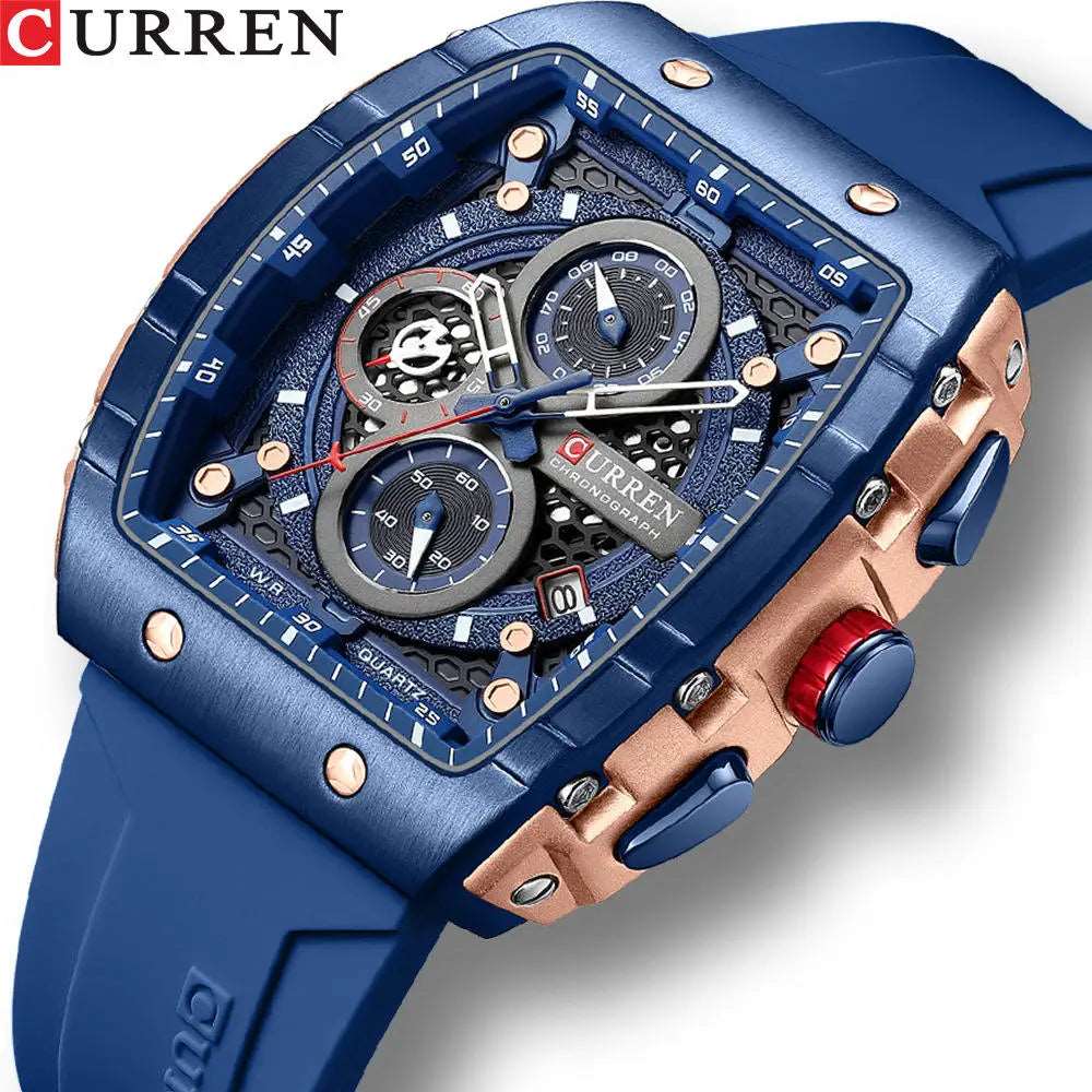 CURREN 8442 Men's Waterproof Sport Wrist Watch - Top Luxury Brand Chronograph Quartz Timepiece for Elegance and Performance, Relogio Masculino iTrade.si