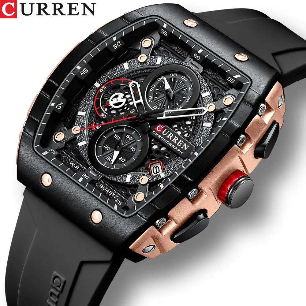 CURREN 8442 Men's Waterproof Sport Wrist Watch - Top Luxury Brand Chronograph Quartz Timepiece for Elegance and Performance, Relogio Masculino iTrade.si