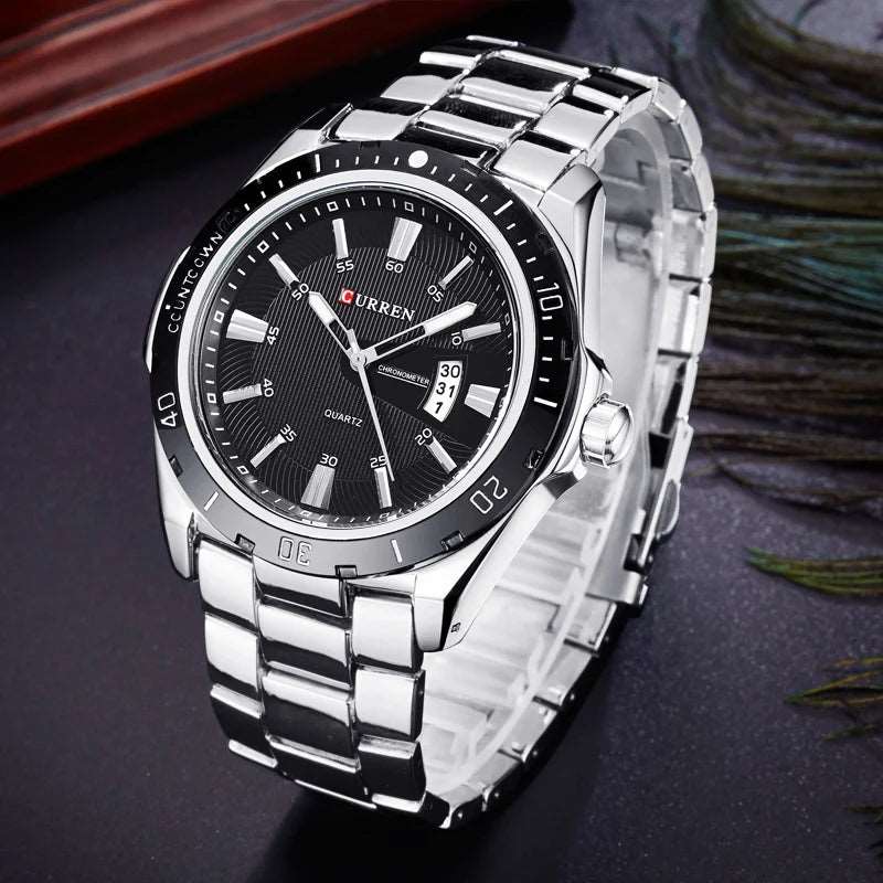 Curren 8110 Men's Quartz Watch | Fashion, Stainless Steel, Luxury Design iTrade.si