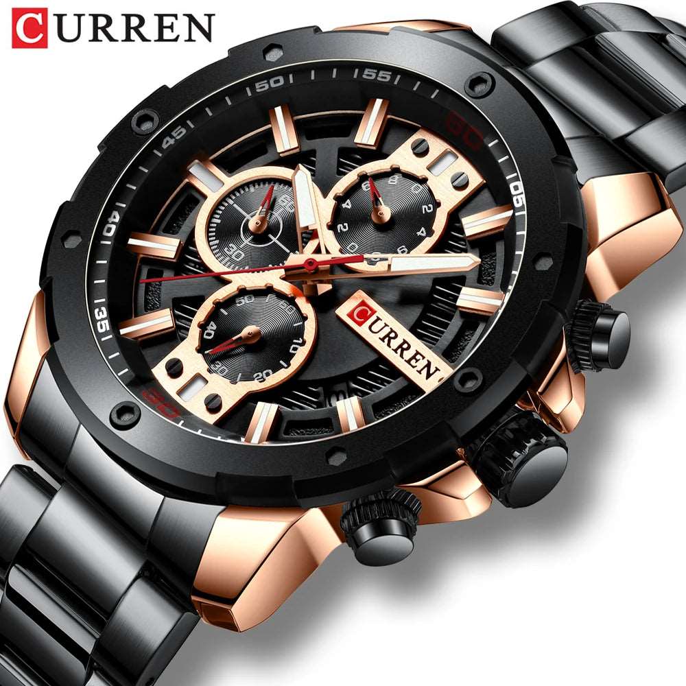 Curren 8336 Men's Chronograph Watch | Stainless Steel, Japan Quartz, Business Style iTrade.si