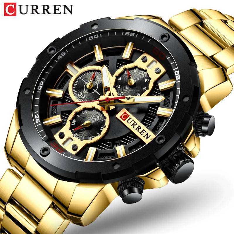 Curren 8336 Men's Chronograph Watch | Stainless Steel, Japan Quartz, Business Style iTrade.si