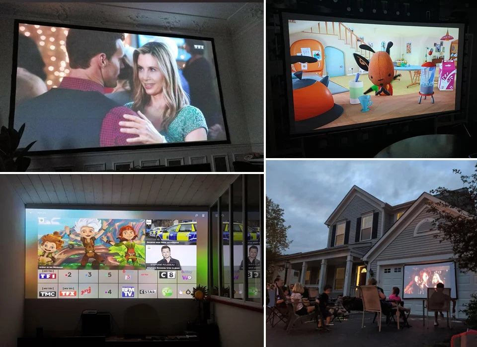 VEVSHAO V30 3D projektor - 4K pametni prenosni domači kino Android 