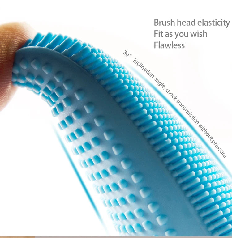 Electric silicone facial cleansing brush cleanser silicone deep pore face washing brush