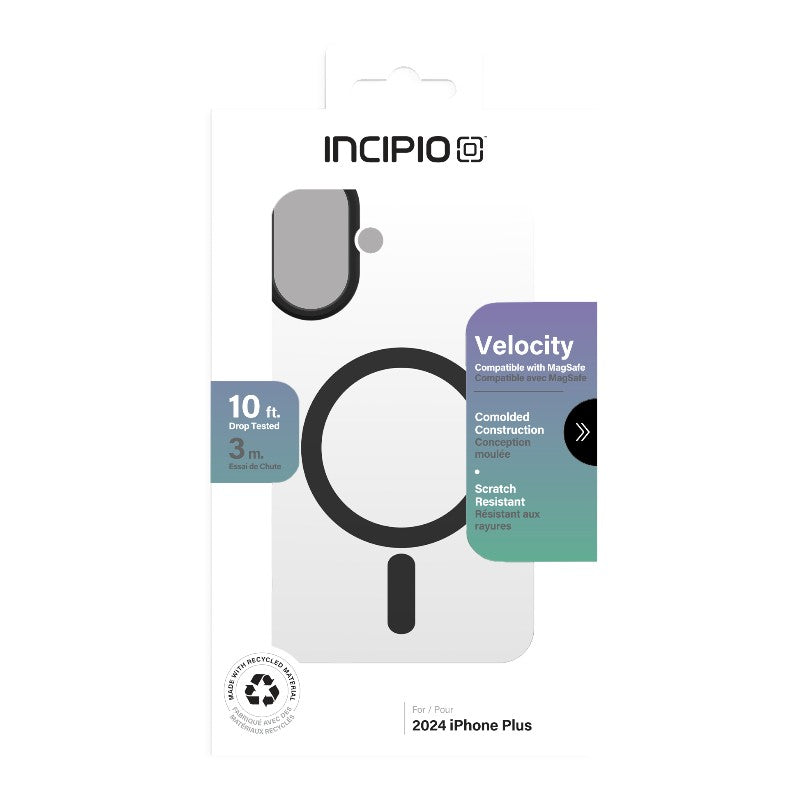 Incipio Velocity MagSafe - iPhone 16 Plus Case (Clear / Black)