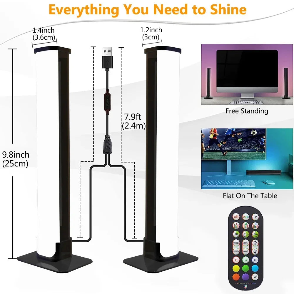 LED Corner Floor Lamp RGB Dream Color Changing Mood Night Lighting Bluetooth APP and Remote Control Music Sync Theater Lighting iTrade.si