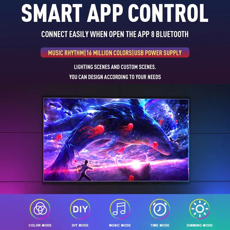 LED Corner Floor Lamp RGB Dream Color Changing Mood Night Lighting Bluetooth APP and Remote Control Music Sync Theater Lighting iTrade.si