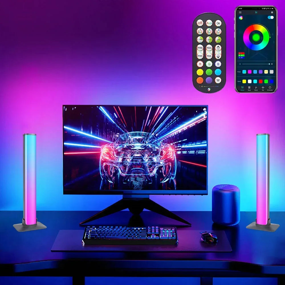 LED Corner Floor Lamp RGB Dream Color Changing Mood Night Lighting Bluetooth APP and Remote Control Music Sync Theater Lighting iTrade.si