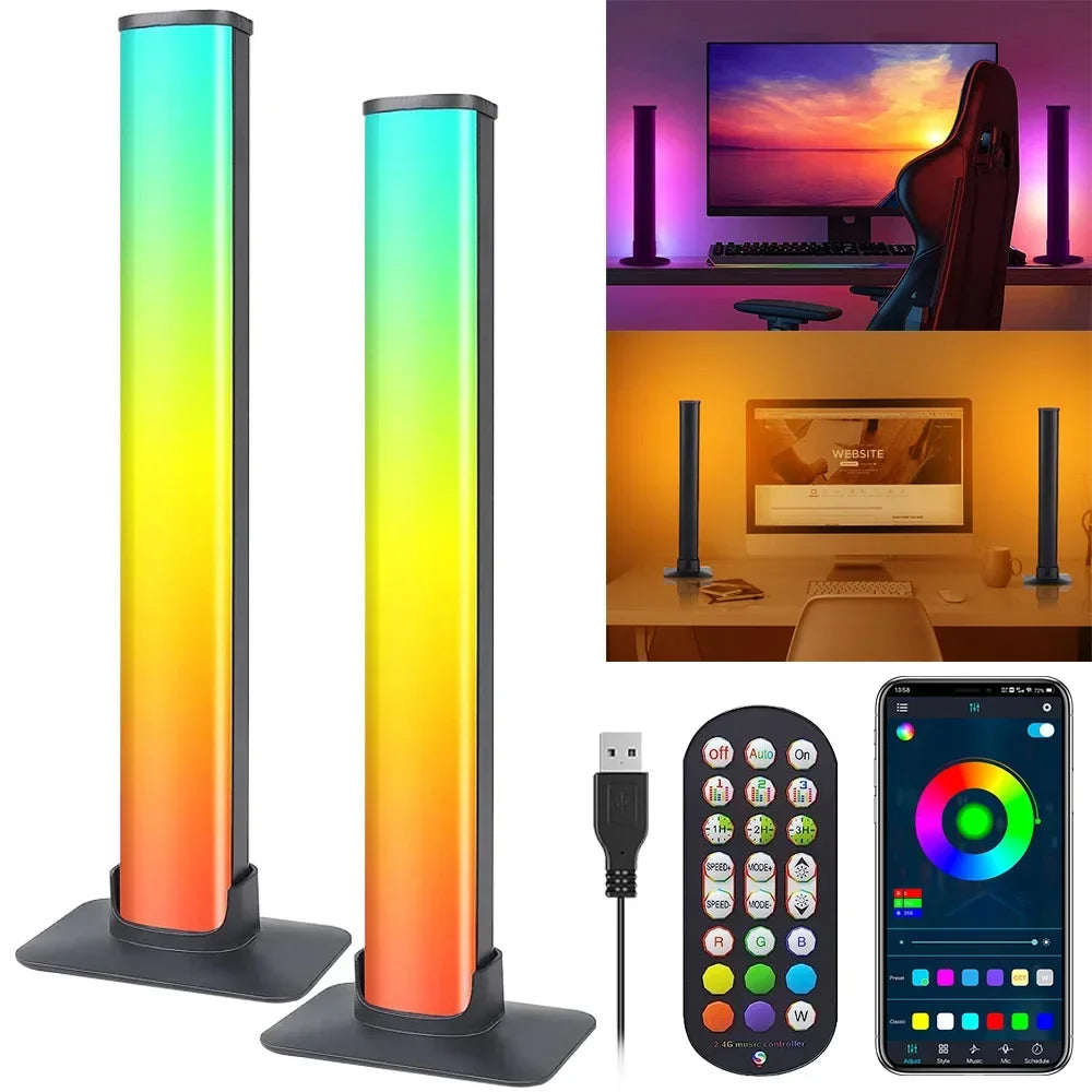 LED Corner Floor Lamp RGB Dream Color Changing Mood Night Lighting Bluetooth APP and Remote Control Music Sync Theater Lighting iTrade.si