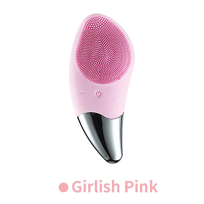 Mini Electric Facial Cleansing Brush Silicone Sonic Face Cleaner Deep Pore Cleaning Skin Massager Face Cleansing Brush Device iTrade.si