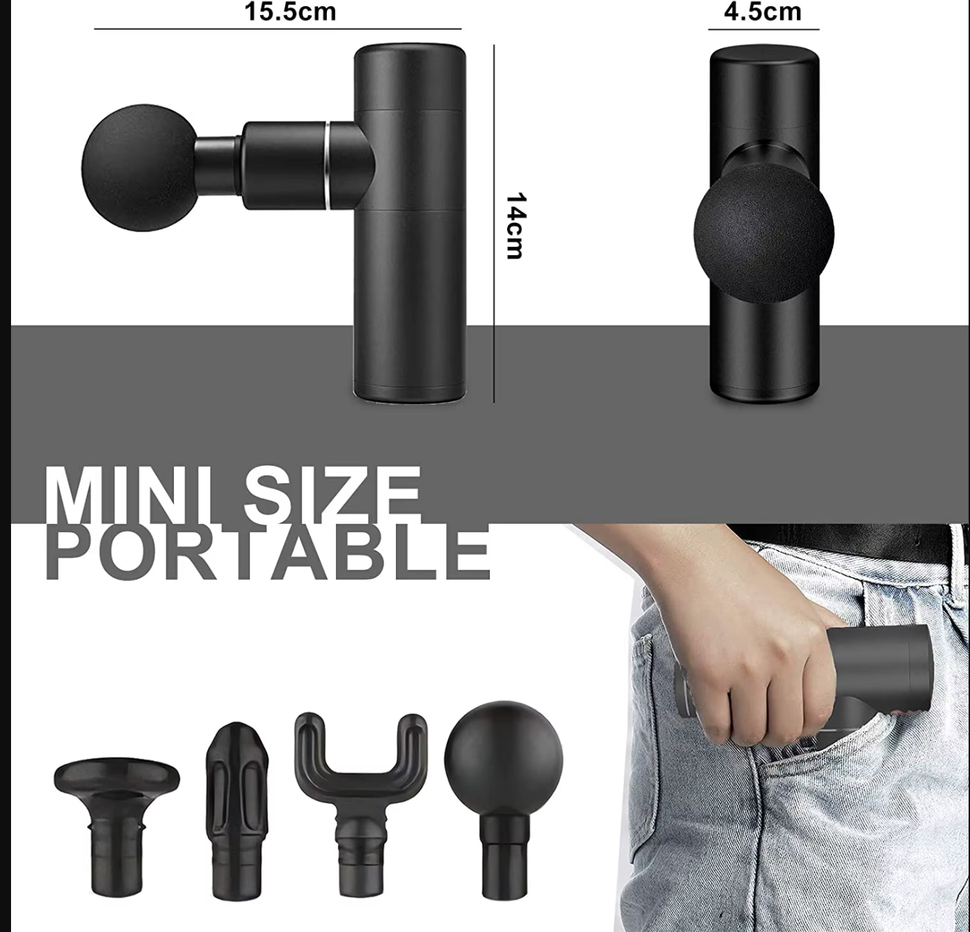 Mini hand massager with accessories iTrade.si