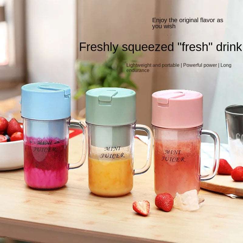 Portable Electric Juicer Multifunctional Blender with 10 Blades, Ice Crusher, and Smoothie Cup iTrade.si