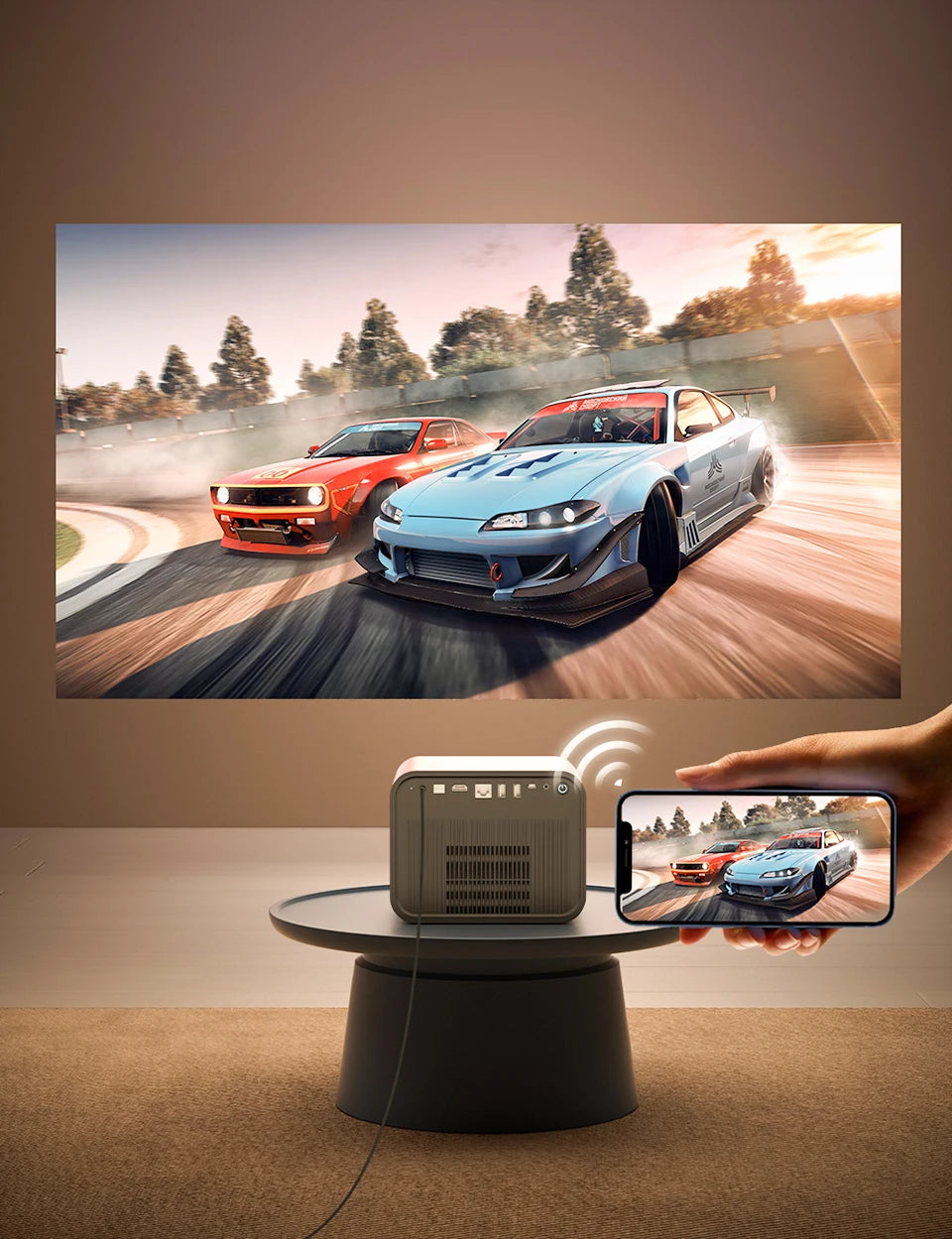 BYINTEK R90 Rock Full HD 1080P DLP projektor - 2200 ANSI lumnov, Android TV 11