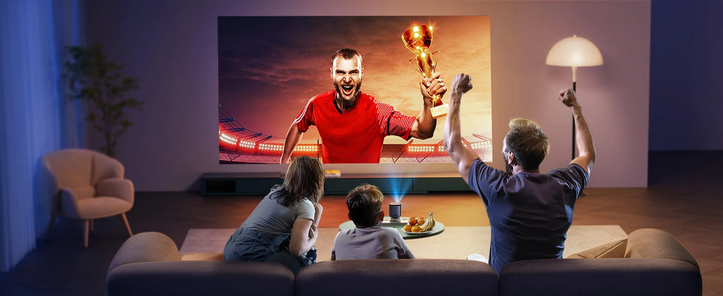 Mini projektor WiMiUS DLP | 1080P HD, pametni Android, prenosni in brezžični 