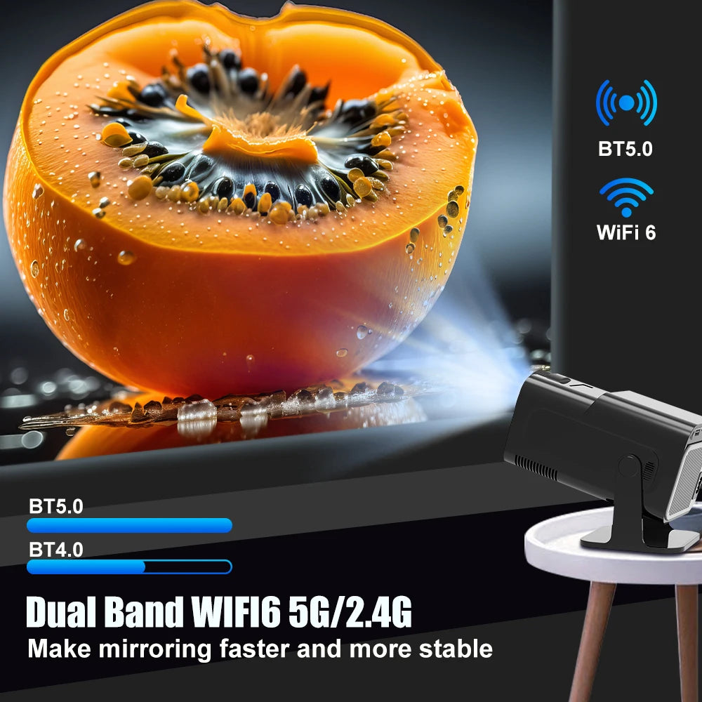 Projektor Magcubic HY320 Android 11, 4K Native 1080P, 390 ANSI, dvojni WiFi 6, BT5.0, prenosni kino na prostem