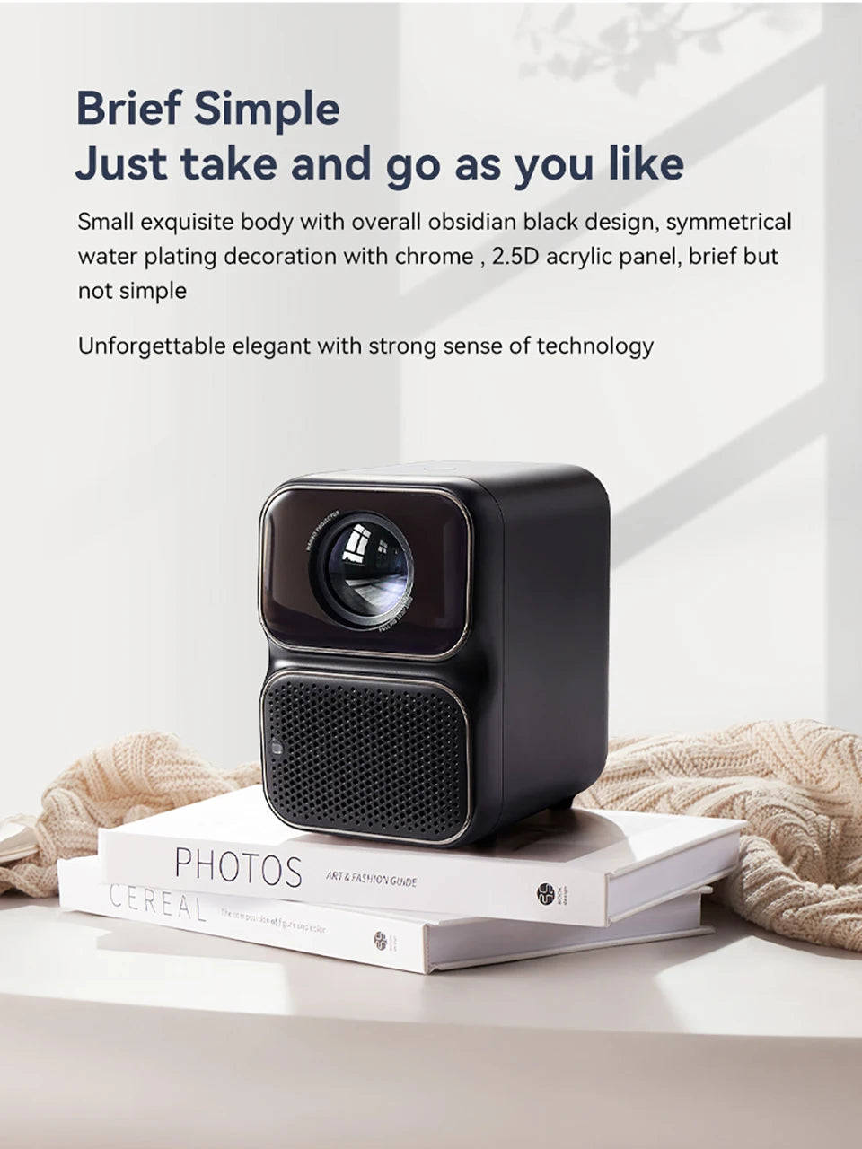 Projektor Wanbo TT Mini projektor s certifikatom Netflix 1080P Linux System, 650ANSI 4K Dolby Audio HDR10 Pametni domači kino 