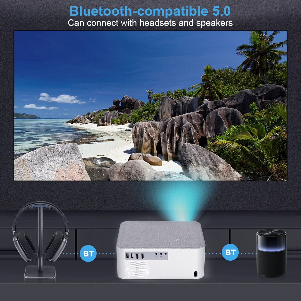 ThundeaL TD92 Pro Portable Mini Projector - 1080P FHD, 4K Video, WiFi, Android, 3D Home Theater System