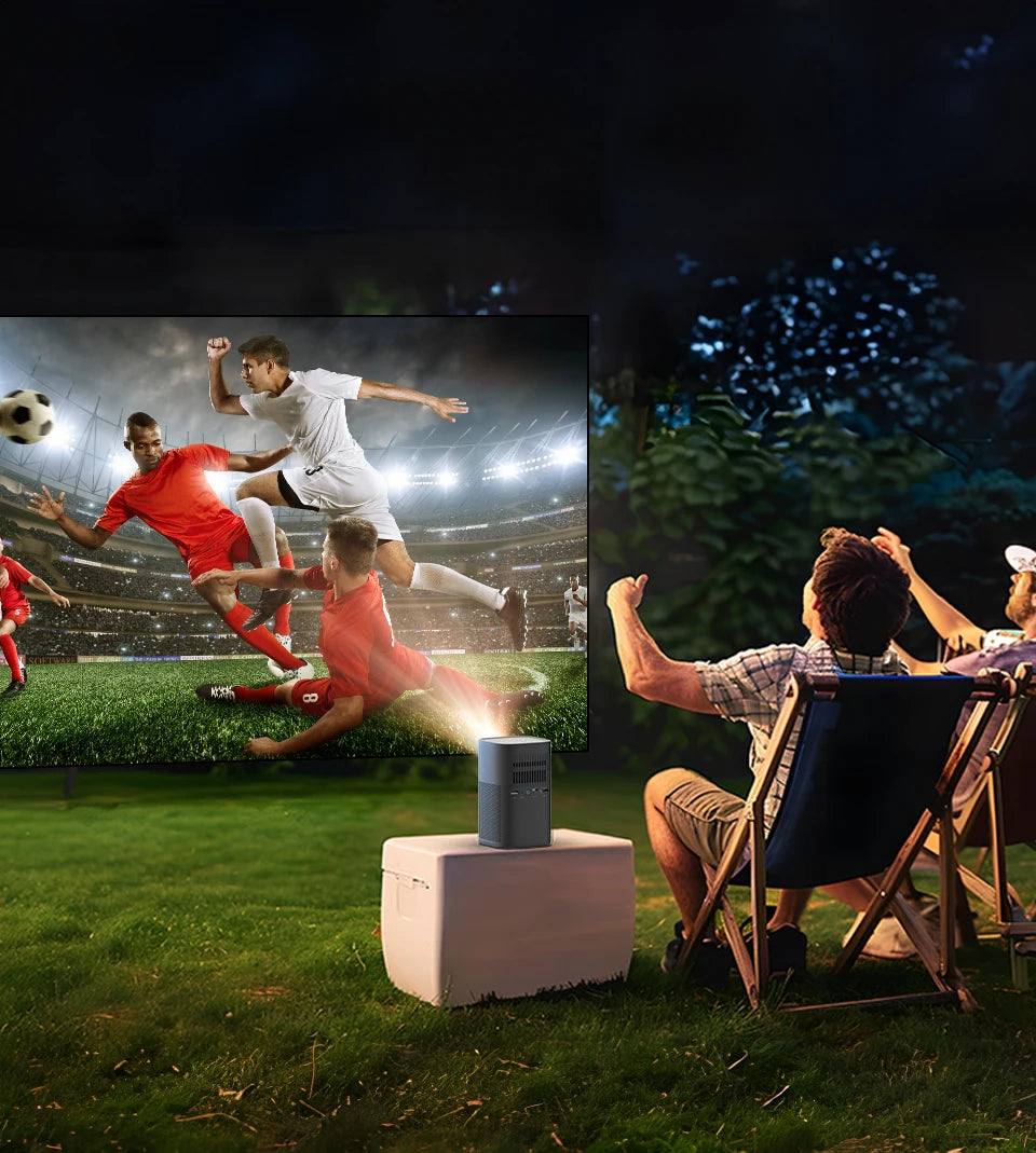 VEVSHAO V30 3D projektor - 4K pametni prenosni domači kino Android 