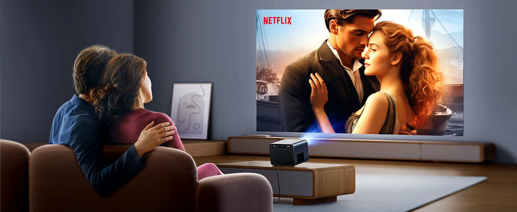 Projektor, ki podpira Wimius 4K - 30000 lumnov, samodejno ostrenje, WiFi 6 in Dolby Audio 