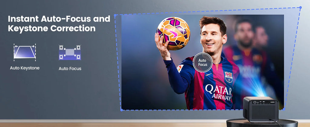 Projektor, ki podpira Wimius 4K - 30000 lumnov, samodejno ostrenje, WiFi 6 in Dolby Audio 