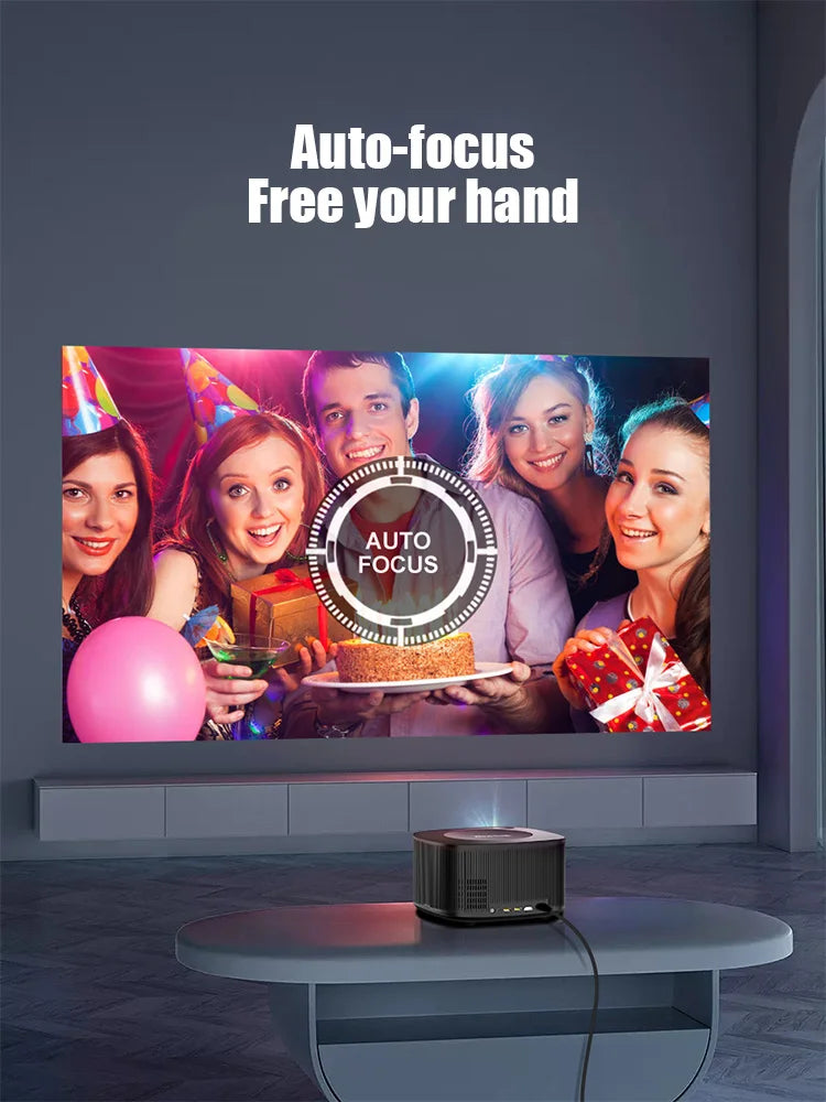 BYINTEK X30 1080P Full HD Smart Projector - Netflix Licensed, AI Auto-Focus, Dolby Audio, WiFi LCD LED Home Theater System