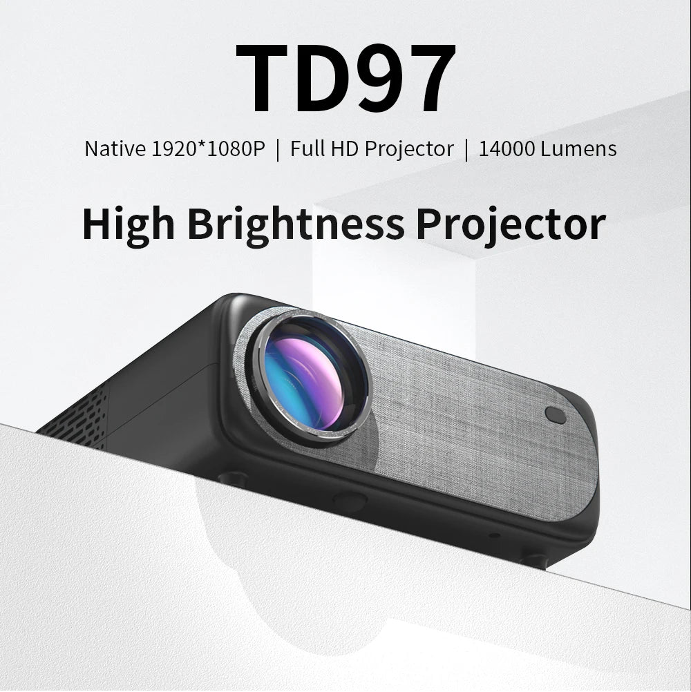 TD97W Full HD 1080P 4K WiFi LED projektor | Video projektor Android za domači kino za filmski kino