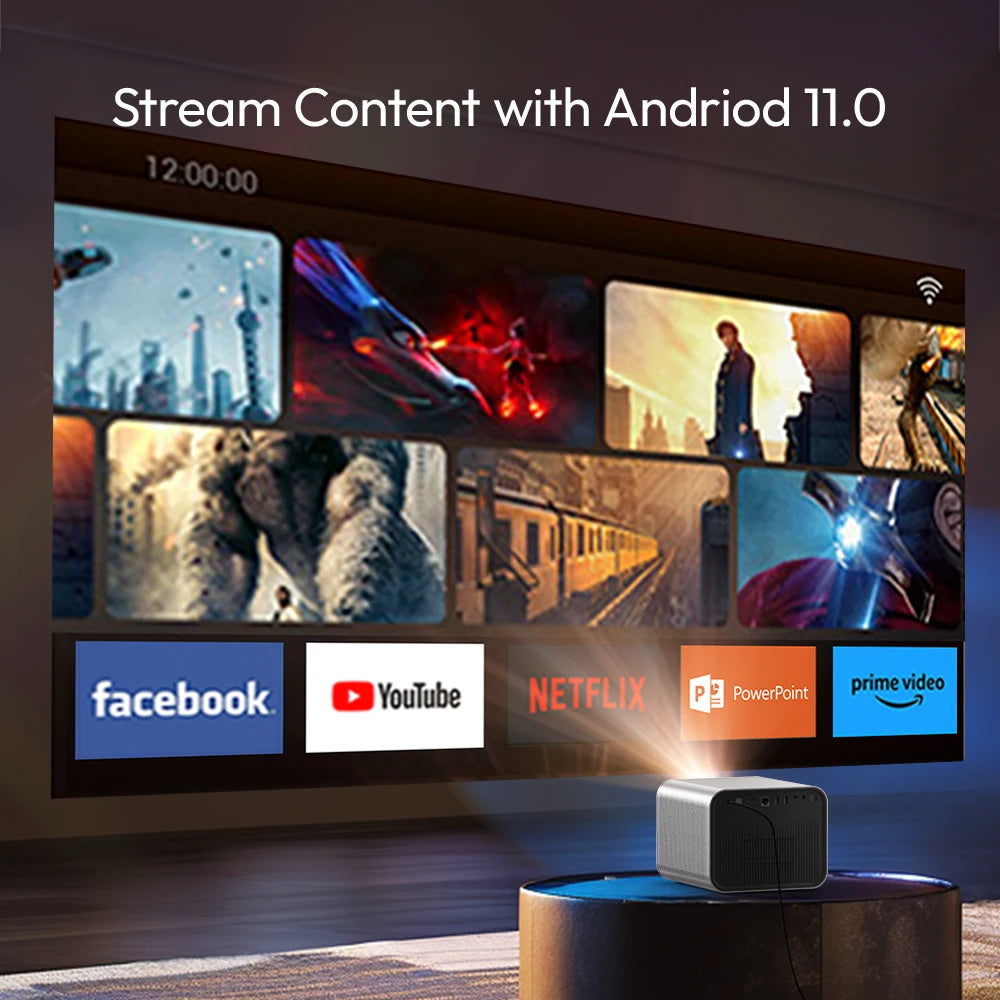 BYINTEK R90 Rock Full HD 1080P DLP projektor - 2200 ANSI lumnov, Android TV 11