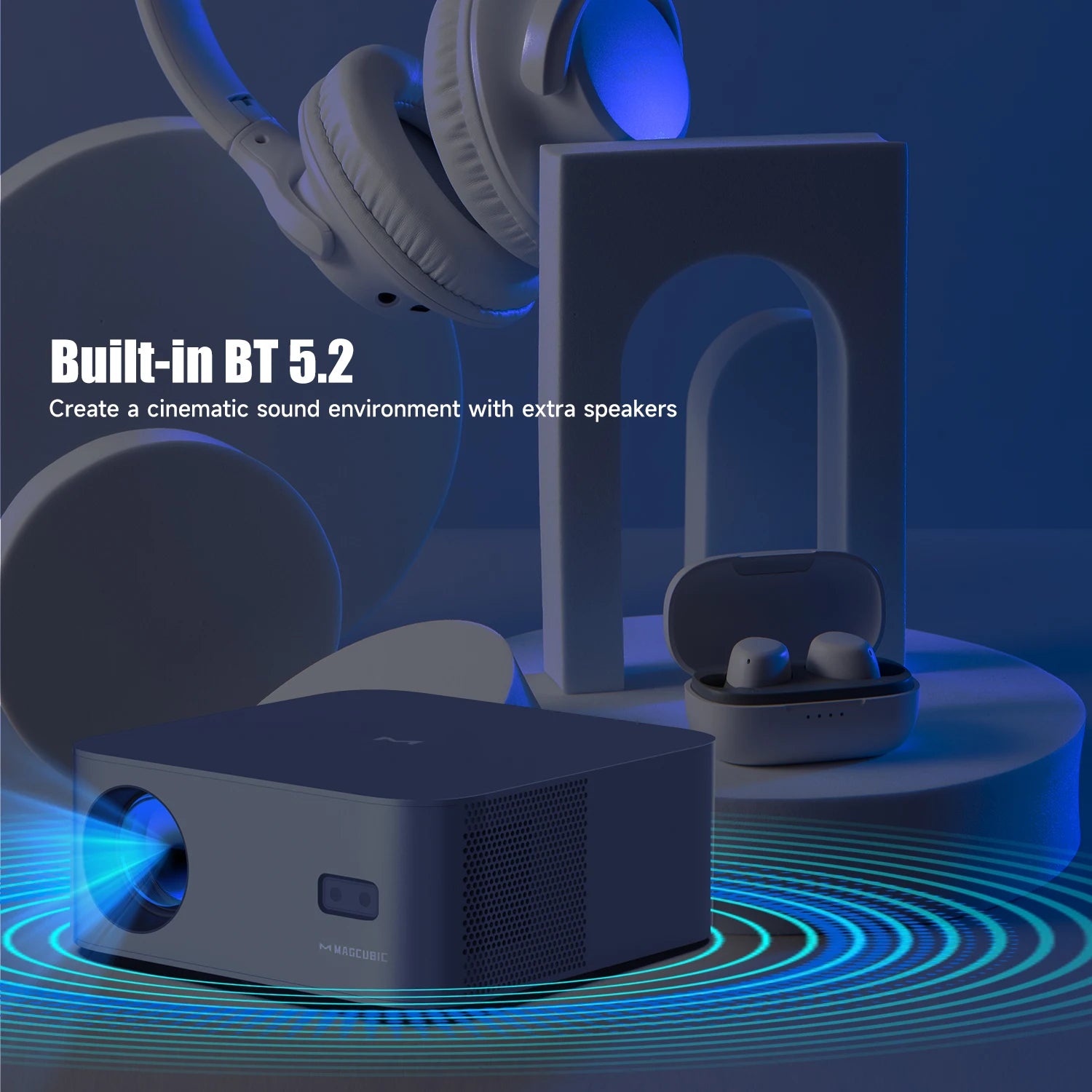 Projektor Magcubic HT600 - 1080P, 550 ANSI lumnov, Android 11 