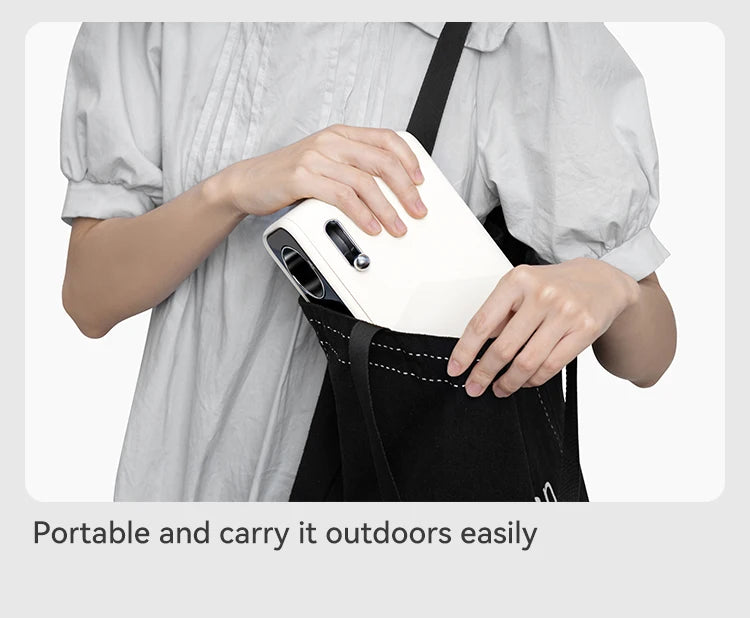 Mini projektor Wanbo - podpora za 4K, 1080P, 5000 lumnov, pametna prenosna zasnova s ​​polno stekleno lečo za domači kino 