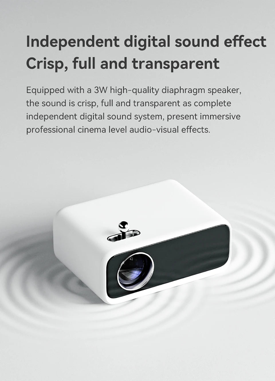 Wanbo Mini Protable Multimedia 720P Smart Projector Proyector Home Theater Video Beam LED 250 ANSI Projector Full HD