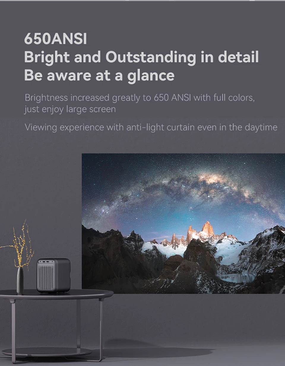 Projektor Wanbo TT Mini projektor s certifikatom Netflix 1080P Linux System, 650ANSI 4K Dolby Audio HDR10 Pametni domači kino 