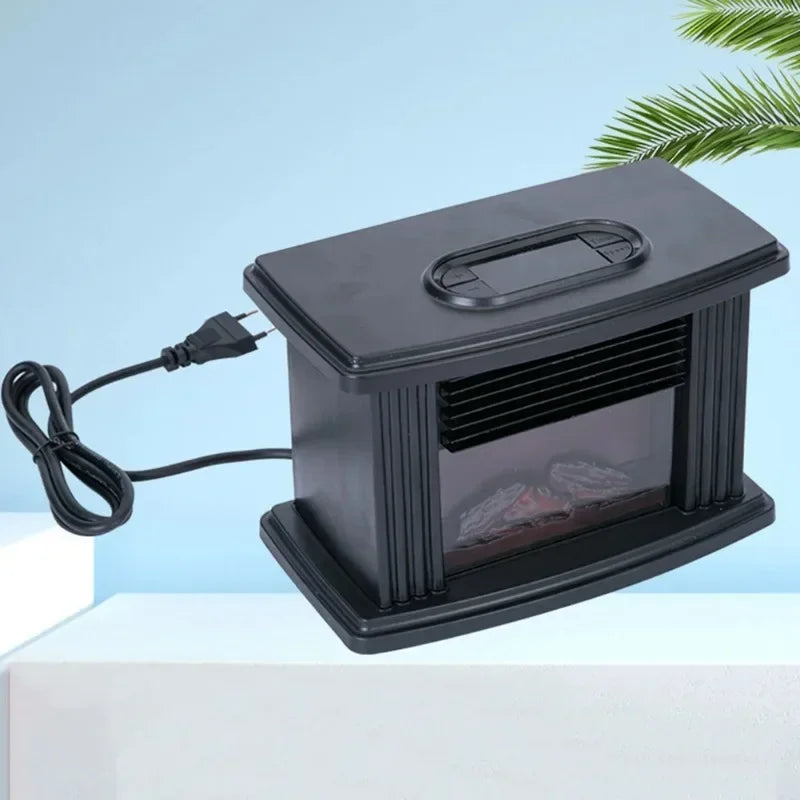 Electric Heater 3D Flame Mountain Fan Heater with Remote Control Indoor Electric Fireplace Winter Household Warmer Room Heater