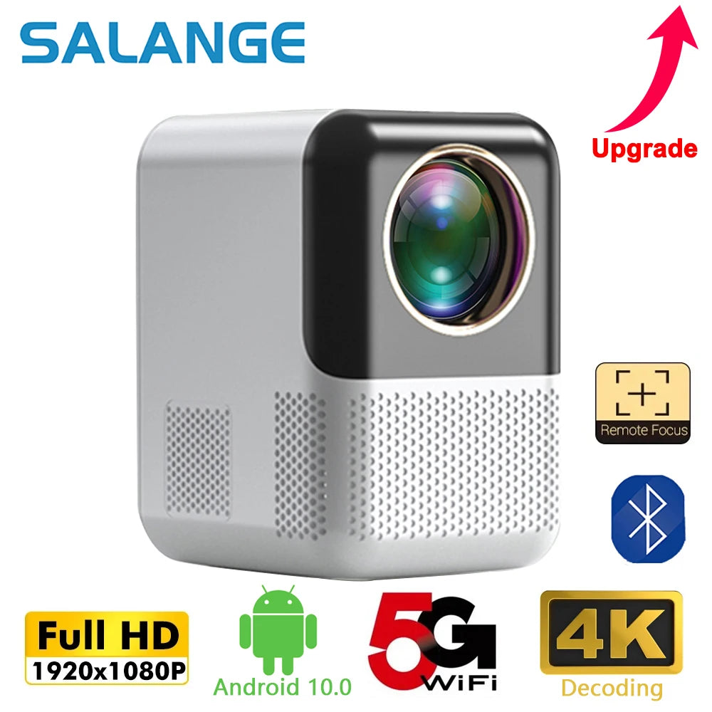Mini projektor Salange P700 - podprt 4K, Android 10, Full HD 1080P