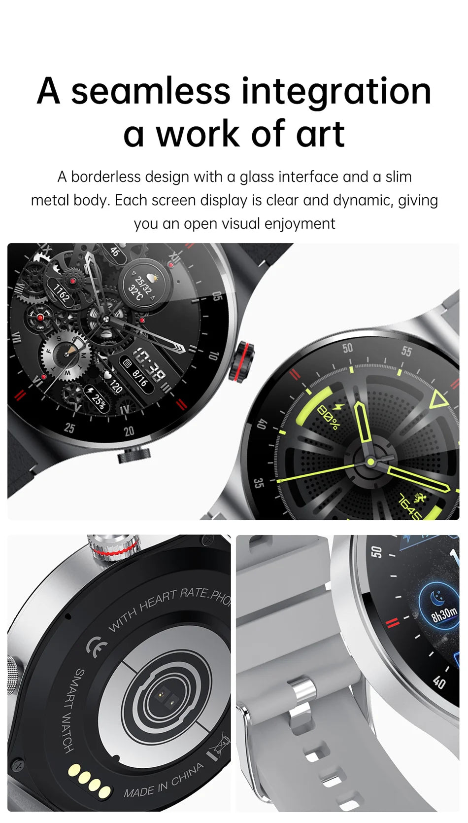 GPS ECG+PPG Bluetooth Call Smart Watch Men 2024 Sports Bracelet NFC Waterproof Custom Watch Face Men SmartWatch For IOS Android