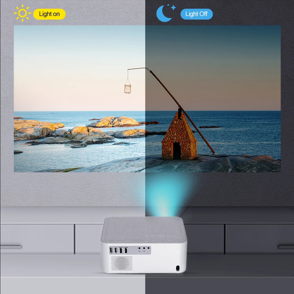 ThundeaL TD92 Pro Portable Mini Projector - 1080P FHD, 4K Video, WiFi, Android, 3D Home Theater System